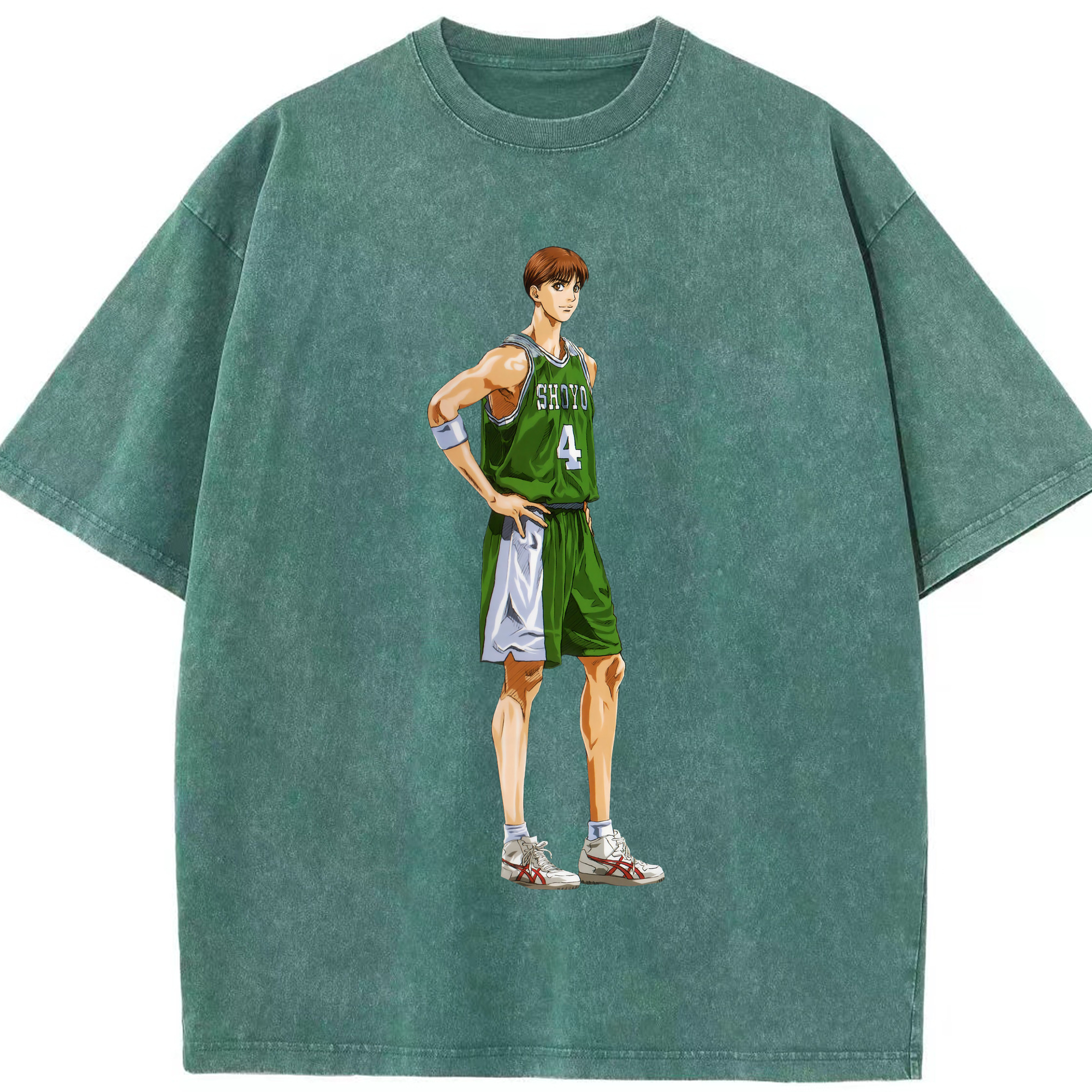 （画像用） SLAM DUNK／スラムダンク 綿100% ヴィンテージ風 半袖Tシャツ（フロントプリント）